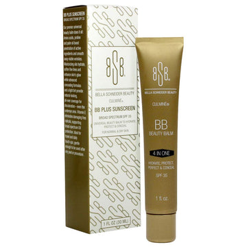 Bella Schneider Beauty Culmine BB Plus Broad Spectrum SPF 35 Beige, Tinted Moisturizer, Blemish Concealer Balm, Dry skin Remedy, Anti-Wrinkle Balm, Soften Fine Lines, Color Correcting, UV Protection