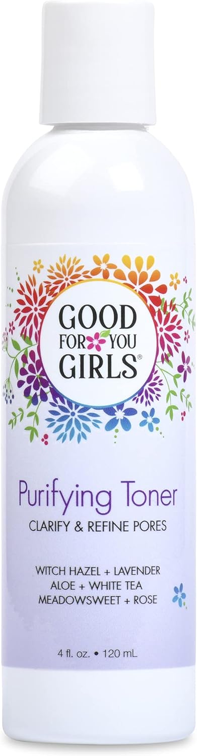 Good For You Girls Facial Toner with Aloe, Witch Hazel, Meadowsweet, Chamomile, Rosewater, 4 .