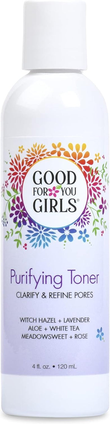 Good For You Girls Facial Toner with Aloe, Witch Hazel, Meadowsweet, Chamomile, Rosewater, 4 .