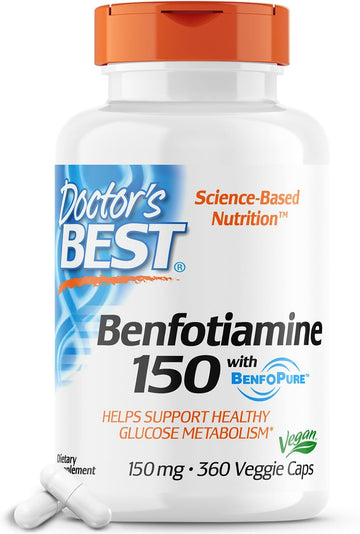 Doctor'S Best Benfotiamine 150 With Benfopure, Helps Maintain Glucose