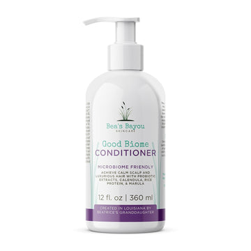 Bea's Bayou Skincare - Good Biome Deep Conditioner | Microbiome Friendly Scalp Conditioner, Seborrheic Dermatitis & Itchy Scalp Relief | 12