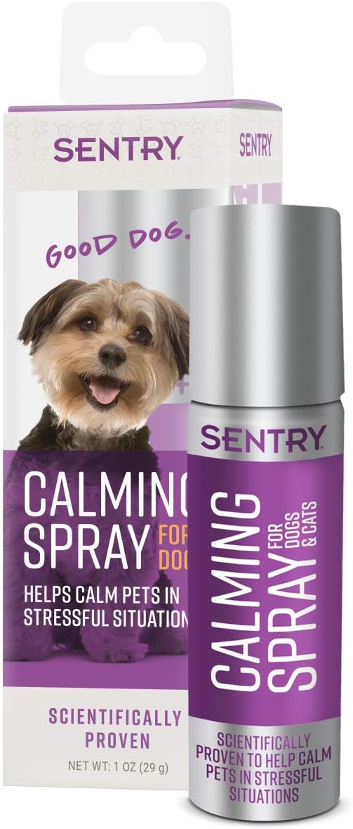 SENTRY PET Care Sentry Calming Spray for Dogs, Uses Pheromon