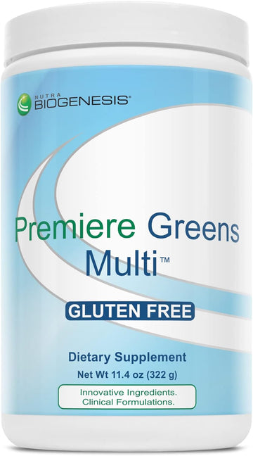 Nutra Biogenesis - Premiere Greens Multi - Superfood Protein, Fiber, A