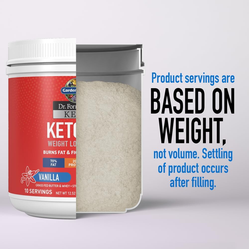 Garden of Life Dr. Formulated Keto Fit Weight Loss Shake - Vanilla Pow