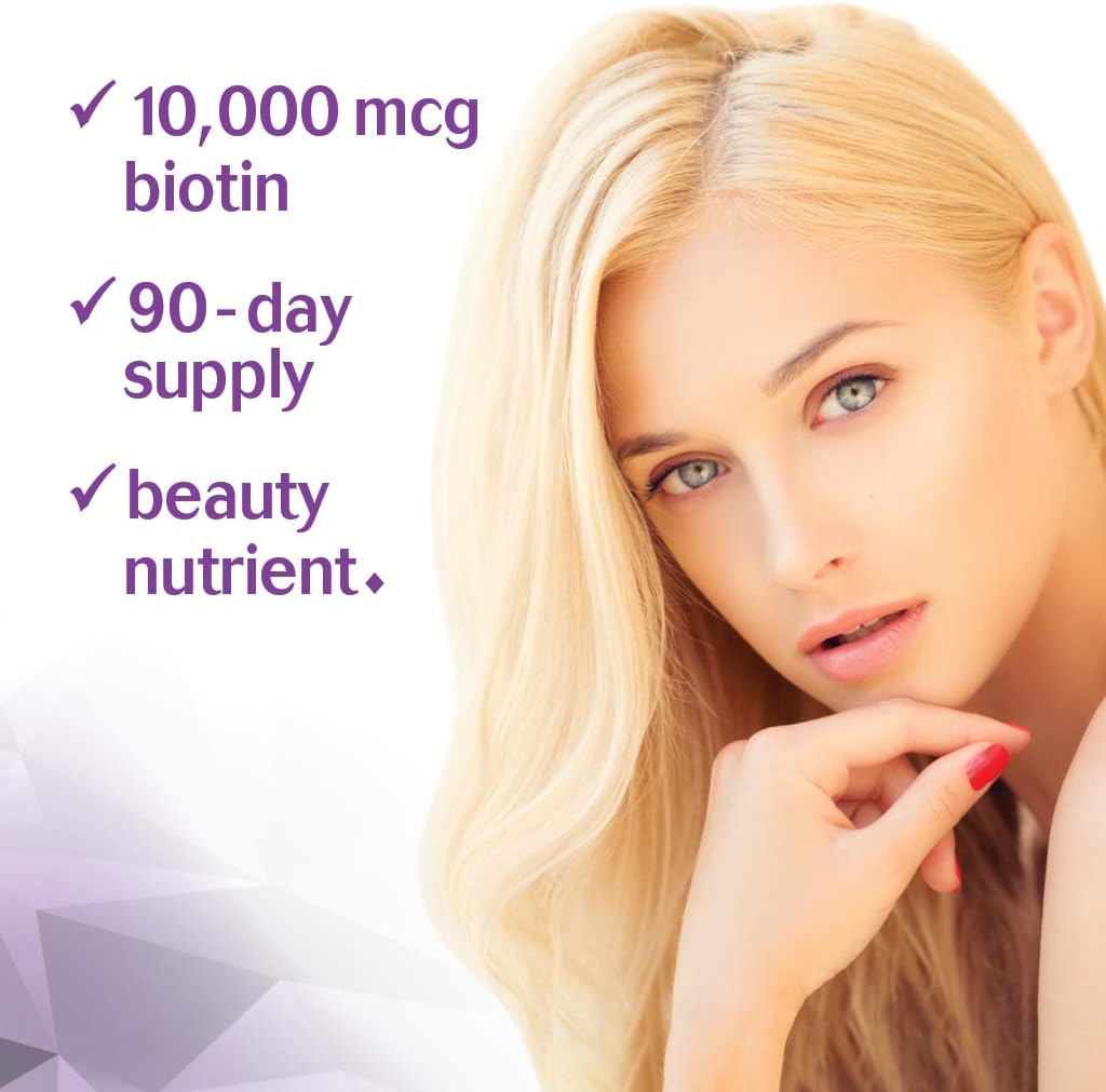 Bluebonnet Nutrition Beautiful Ally Biotin 10,000 mcg, Crystalline For