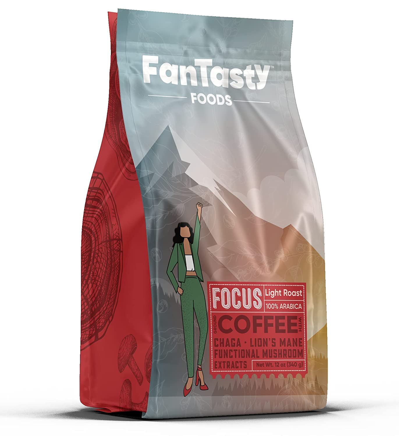 FAN TASTY Light Roast Arabica Coffee with Lion's Mane & Chaga Extracts (LIGHT ROAST ARABICA)