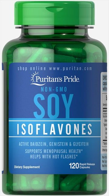 Puritans Pride Non-Gmo Soy Isoflavones Capsule 750 Mg, May Help With H