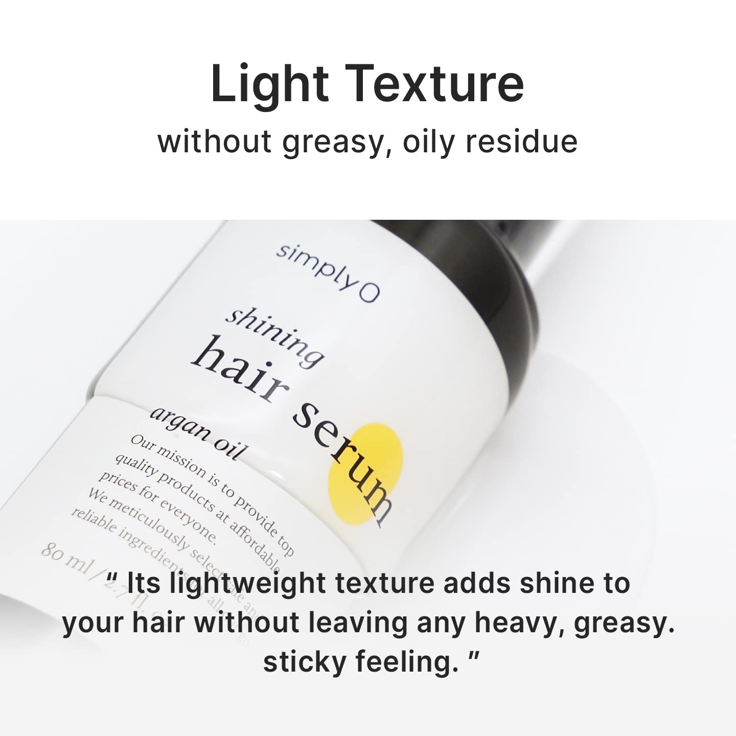  simplyO Shining Hair Serum for Hair Repair | Nourishing Arg