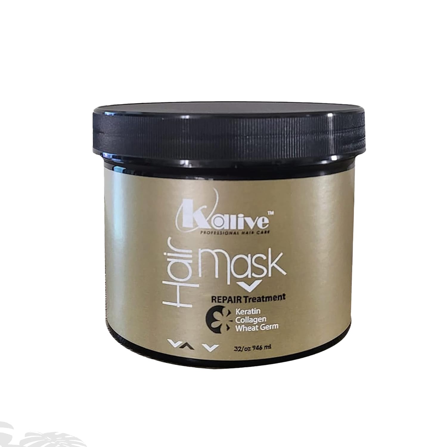 KALIVE Hair Mask 32 Oz Repairing Treatment. Deep moisturizing. Hair Care Products for Dry, Made with keratin, collagen and wheat germ