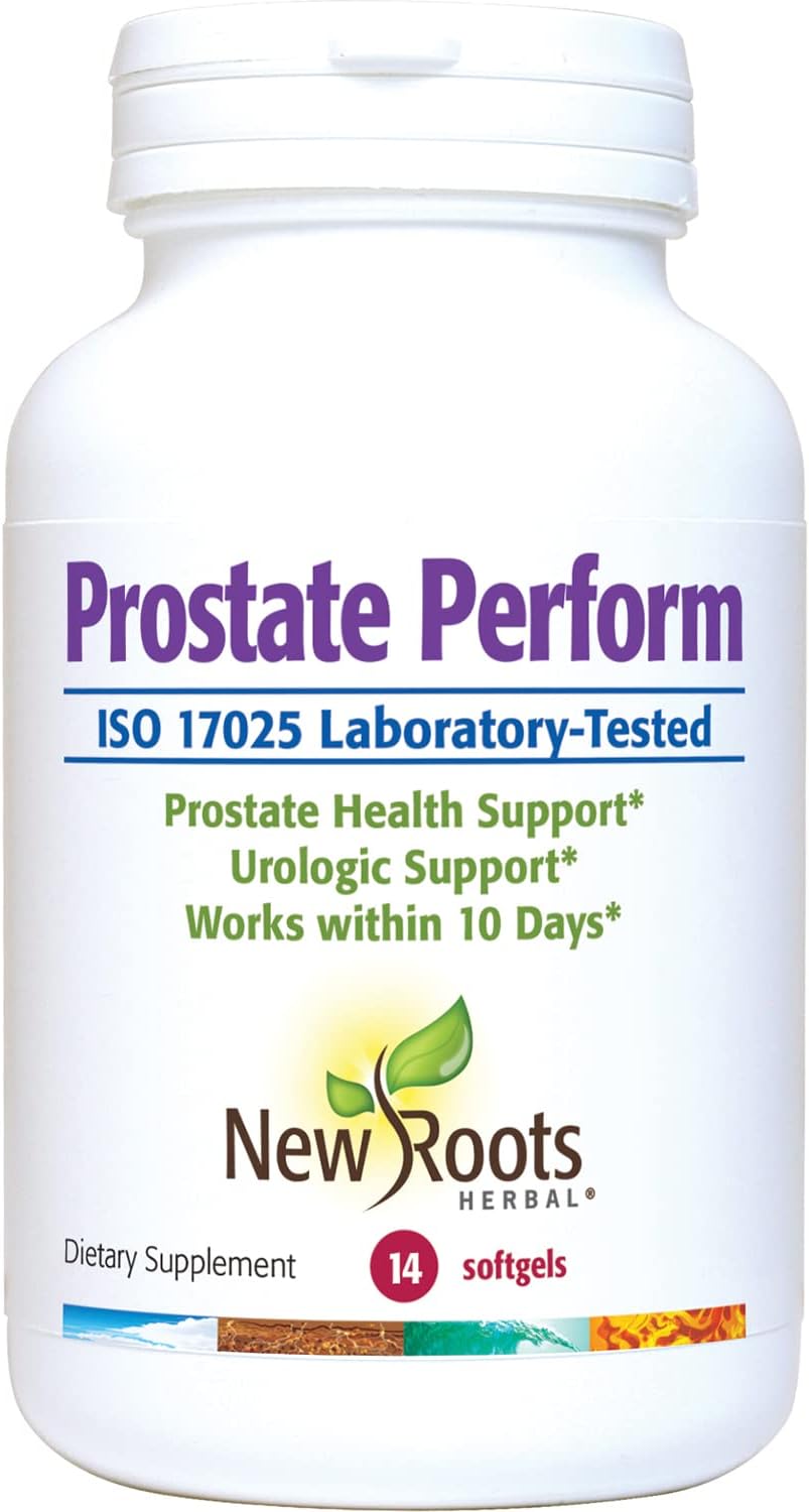 NEW ROOTS HERBAL Prostate Perform Supplement - 14 Softgels - Saw Palme
