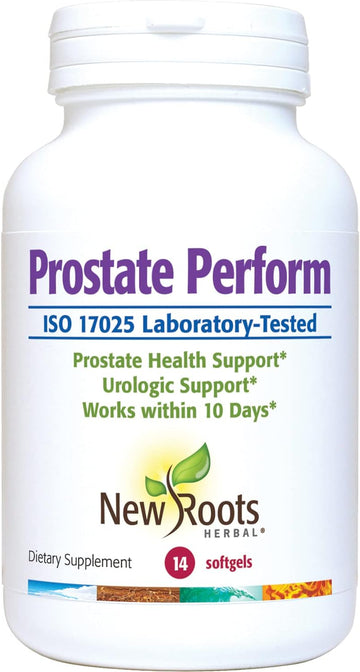 NEW ROOTS HERBAL Prostate Perform Supplement - 14 Softgels - Saw Palme