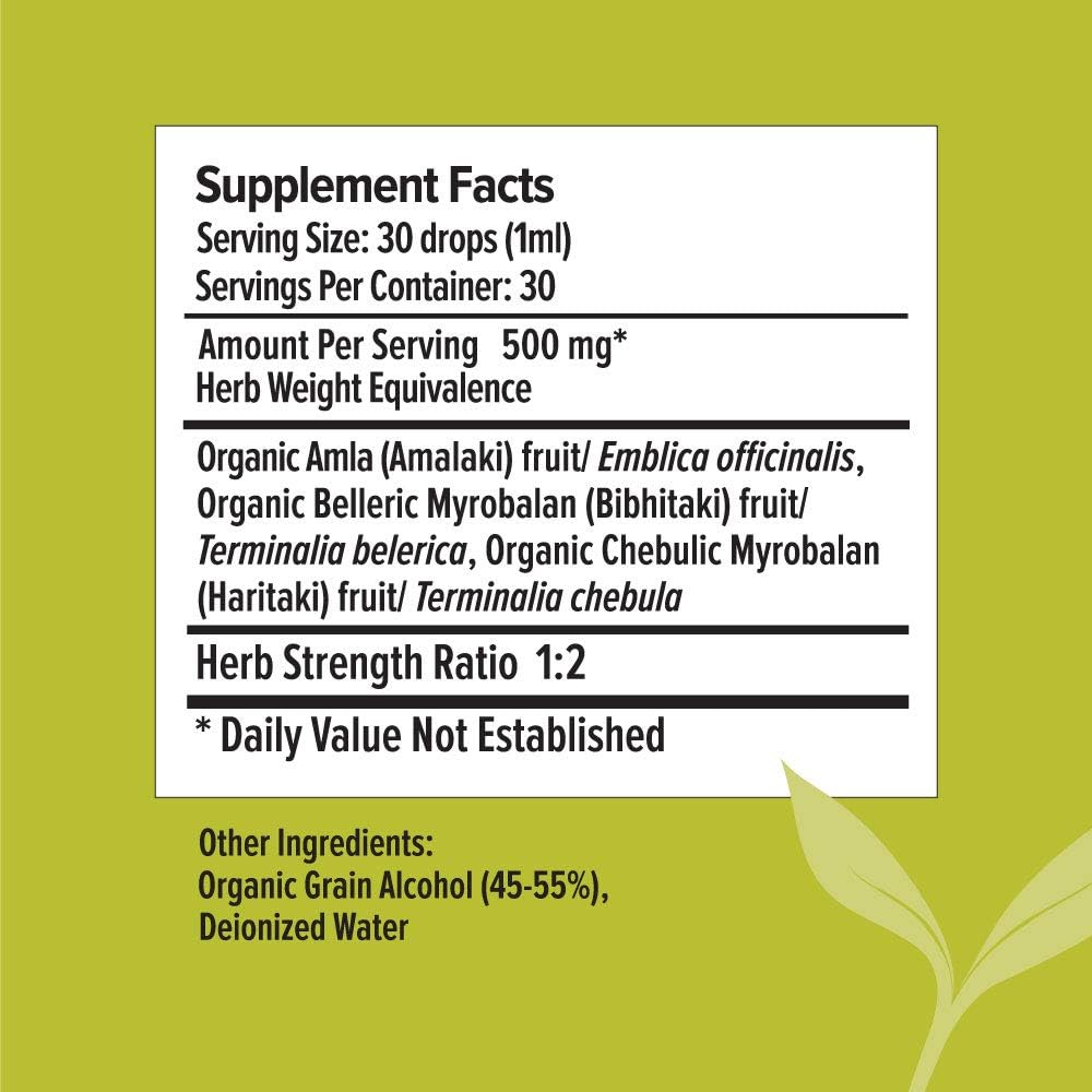  Banyan Botanicals Triphala Liquid Herbal Extract – Organic 