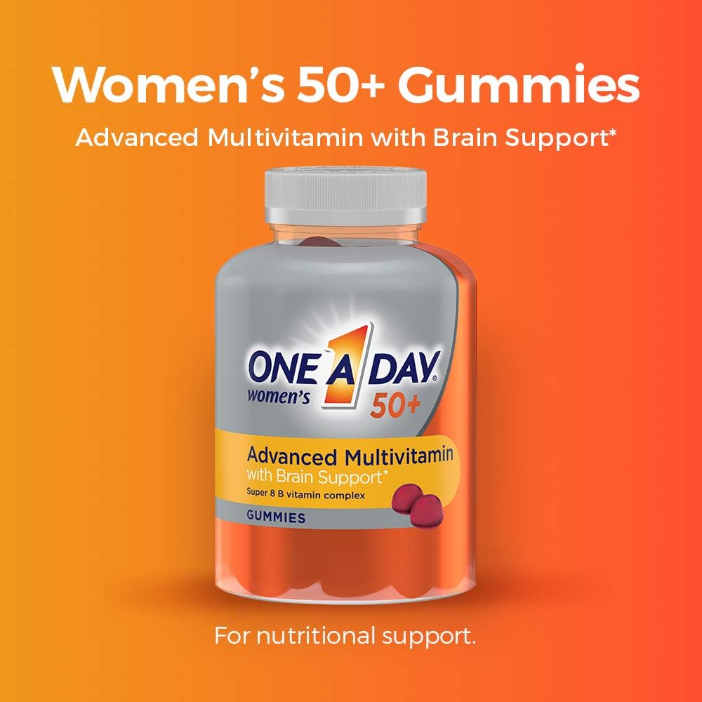 One A Day Women’s 50+ Gummies, Advanced Multivitamin For Women, Vitami