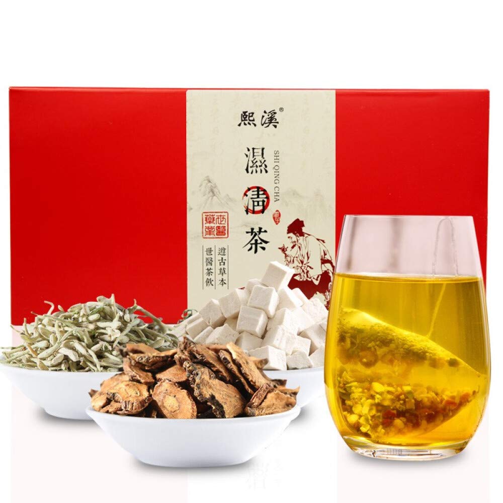 Hee Creek Shiqing Tea Dispelling Dampness Tea/(30pack) Red beans, Coix Seed,Gorgon Fruit,Chinese Health Herbal Tea,Remove Dampness and Heat From The Body??? ?????? ?????