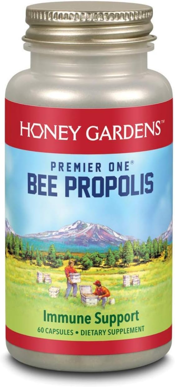 Honey Gardens Premier Bee Propolis, Capsule (Btl-Plastic) | 650mg 60ct