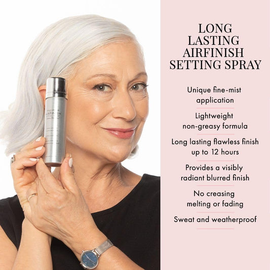 Jerome Alexander MagicMinerals AirFinish Setting Spray, Long-lasting Finishing Spray, Weightless-feel, awless, Matte Coverage