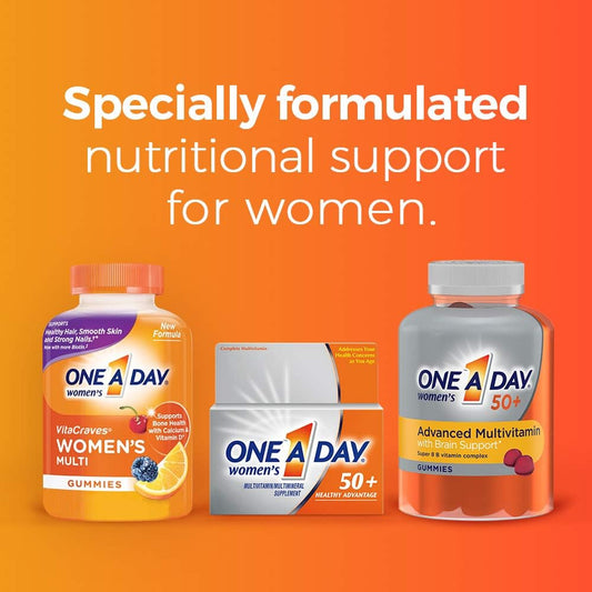 One A Day Womens 50+ Gummies, Advanced Multivitamin For Women, Vitami