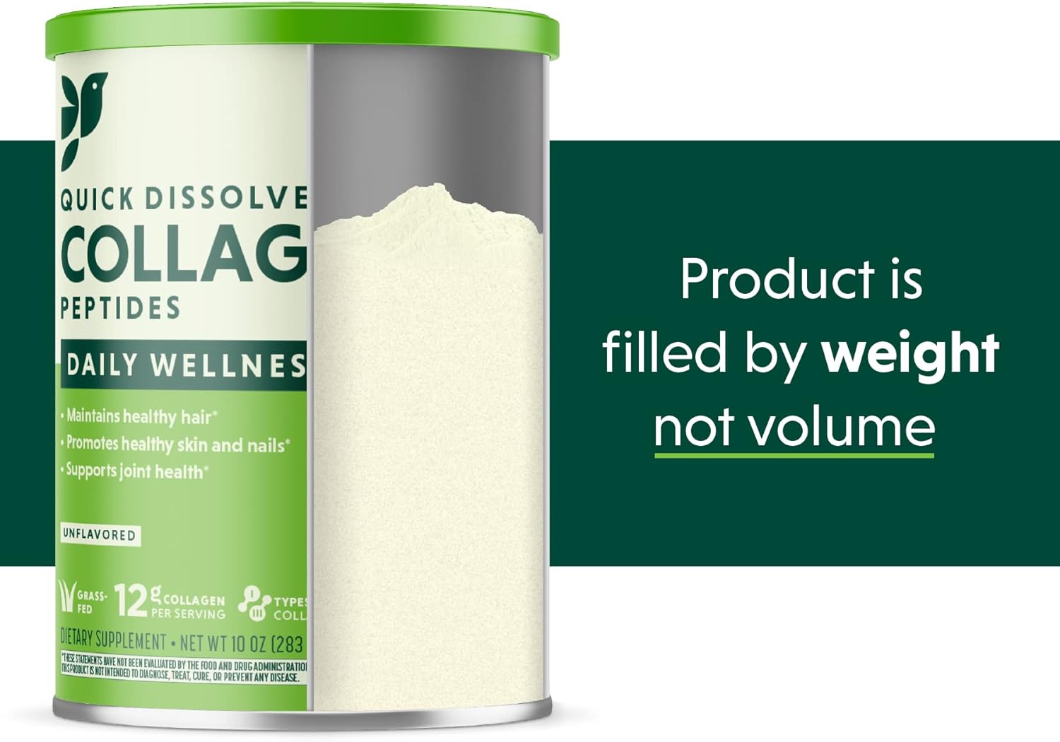 Great Lakes Wellness Collagen Peptides Powder Supplement for