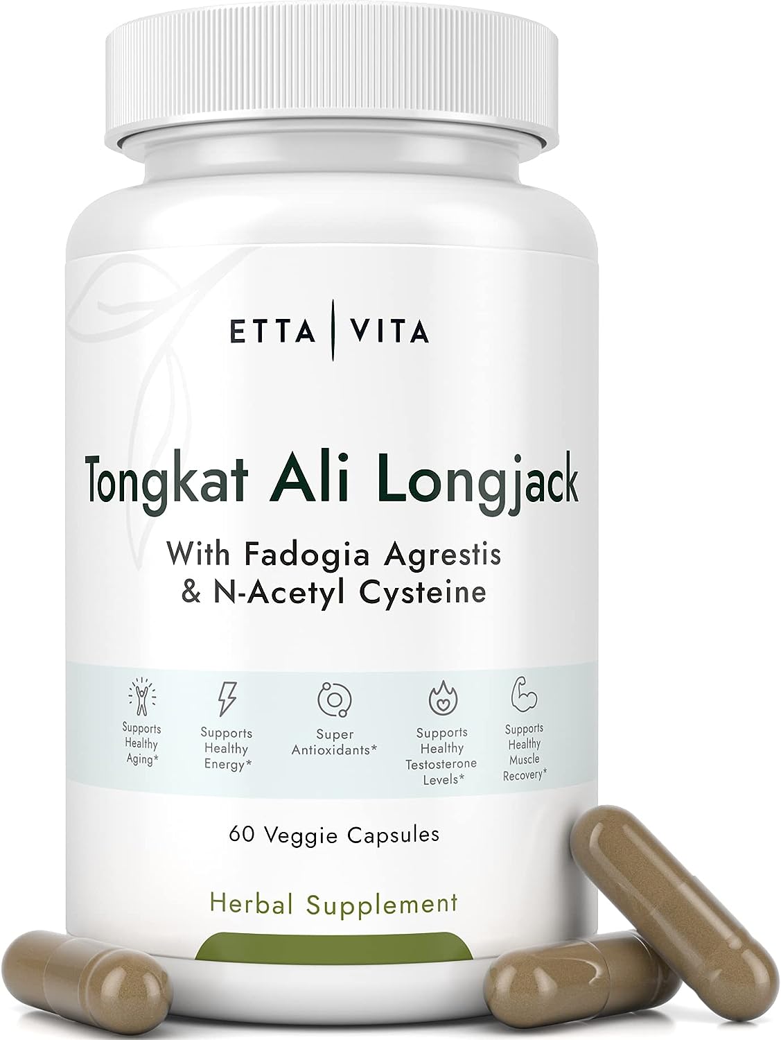 World'S First Test Support With Nac For Liver Protection - Tongkat Ali With Organic Fadogia Agrestis For Men & Women, Le