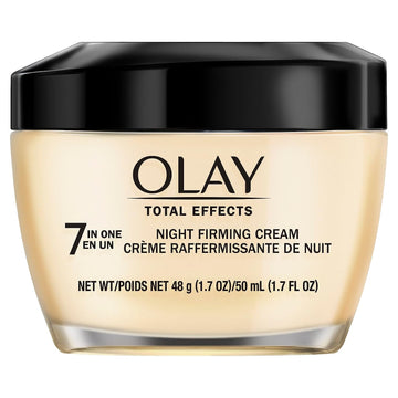 Olay Total Effects Anti-Aging Night Firming Cream & Face Moisturizer with Vitamin C & E, 1.7 uid