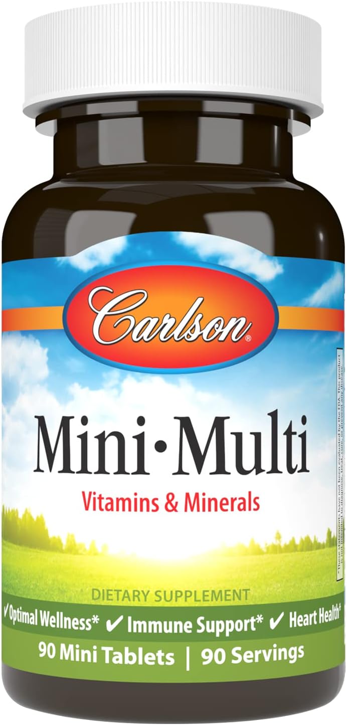 Carlson Mini-Multi, Essential Vitamins & Minerals, 90 Small Tablets