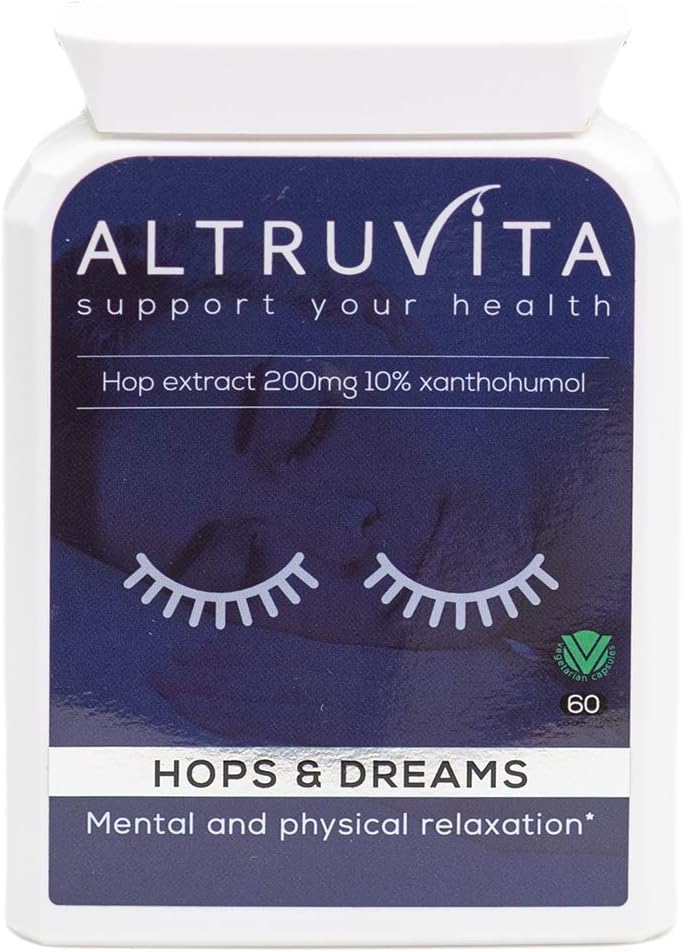 Altruvita Hops And Dreams | 200Mg | 60 Days Supply | Hop Extract Xanth47 Grams