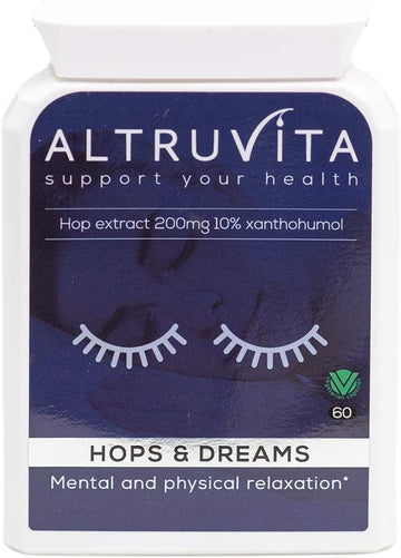 Altruvita Hops And Dreams | 200Mg | 60 Days Supply | Hop Extract Xanth47 Grams
