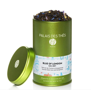 Palais des Thés - Blue of London - Premium Gluten-Free Earl Grey Black Tea with Bergamot -  Loose Leaf Metal Gift Tin