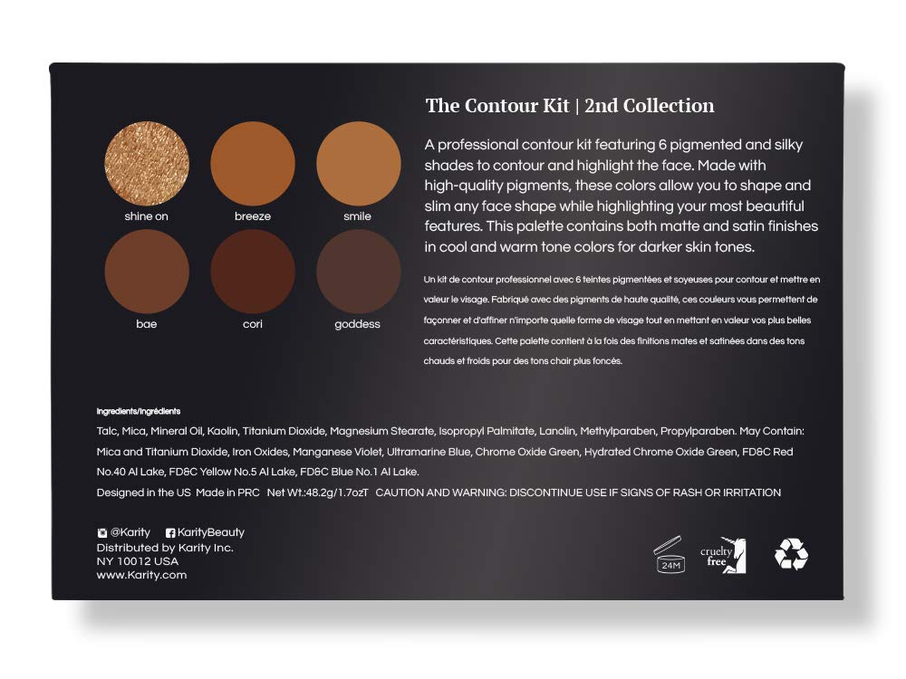 Influencer Approved Contour Kit for Darker Skin - 6 Professi