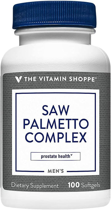 The Vitamin Shoppe Saw Palmetto Complex 160mg - Supplement for Prostat