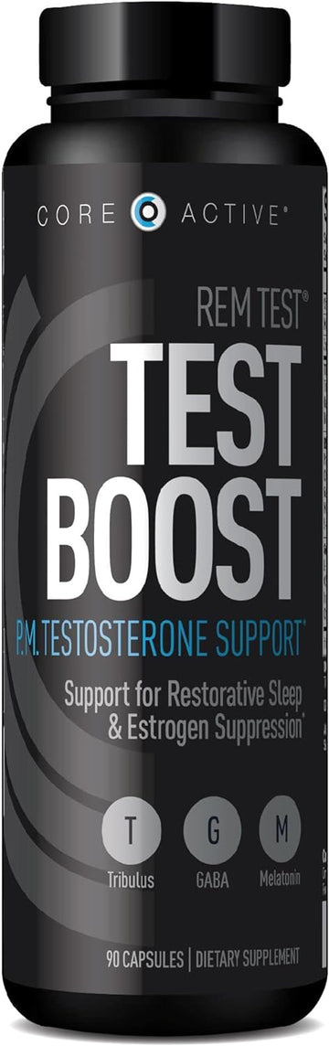 (Core)Active Rem Test Booster - Pm Booster For Men With Melatonin For Adult Men - Muscle Recovery, And Lean Muscle Growt
