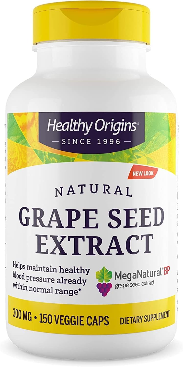 Healthy Origins MegaNatural BP-Grape Seed Extract, 300 mg - Blood Flow