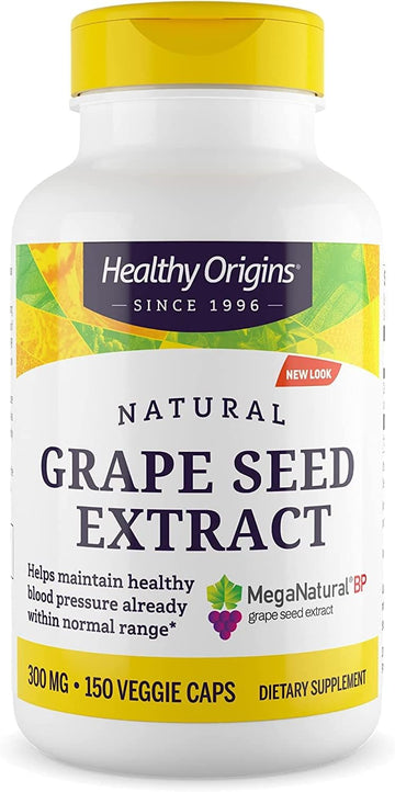 Healthy Origins MegaNatural BP-Grape Seed Extract, 300 mg - Blood Flow