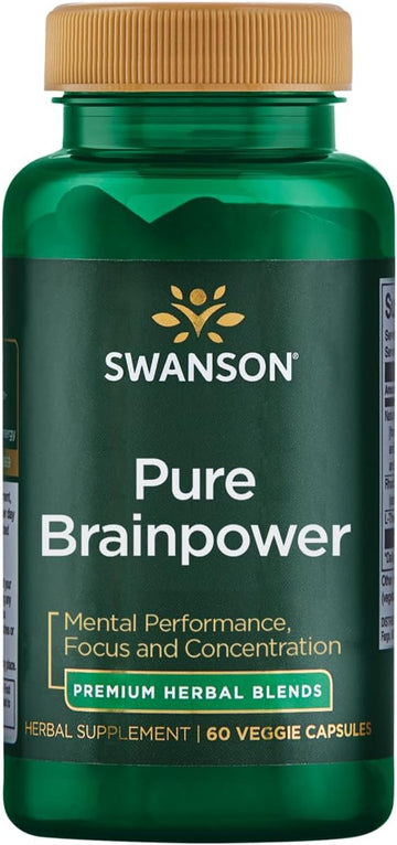 Swanson Pure Brainpower Brain Health Cognitive Memory Focus Support Br