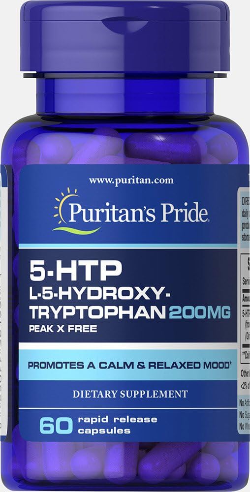 Puritan'S Pride 5-Htp 200 Mg Capsules, 60 Count1.45 Ounces