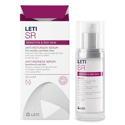 LETI SR Anti-Rötungen Serum - Hochkonzentriertes Serum zur Hautberuhigung bei sensibler oder geröteter Haut, 30  Solution