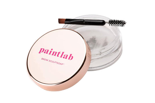 PaintLab Brow Gel Clear Soap, Eyebrow Shaping Styling Glue, Instant Freeze Brow Setting Wax - Compact Makeup Kit