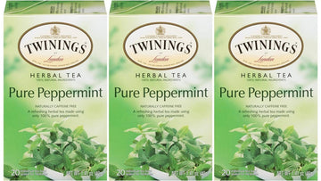 Twining Tea Pure Peppermint, 20 Count - 3 Pack