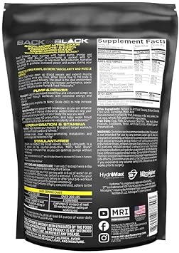 MRI NO2 Black Nitric Oxide Supplement for Pump, Muscle Grow