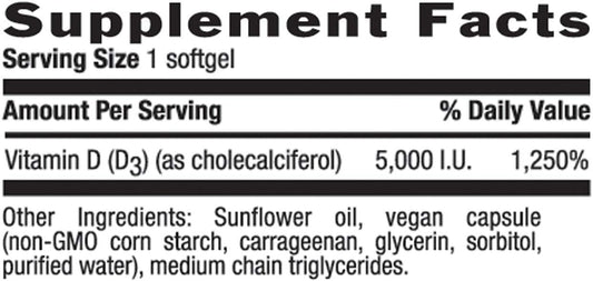 Country Life Vegan D3, 60 Count