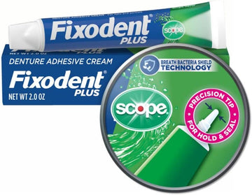 Fixodent Plus Scope Precision Hold & Seal Adhesive Cream, 2  (Packaging May Vary)