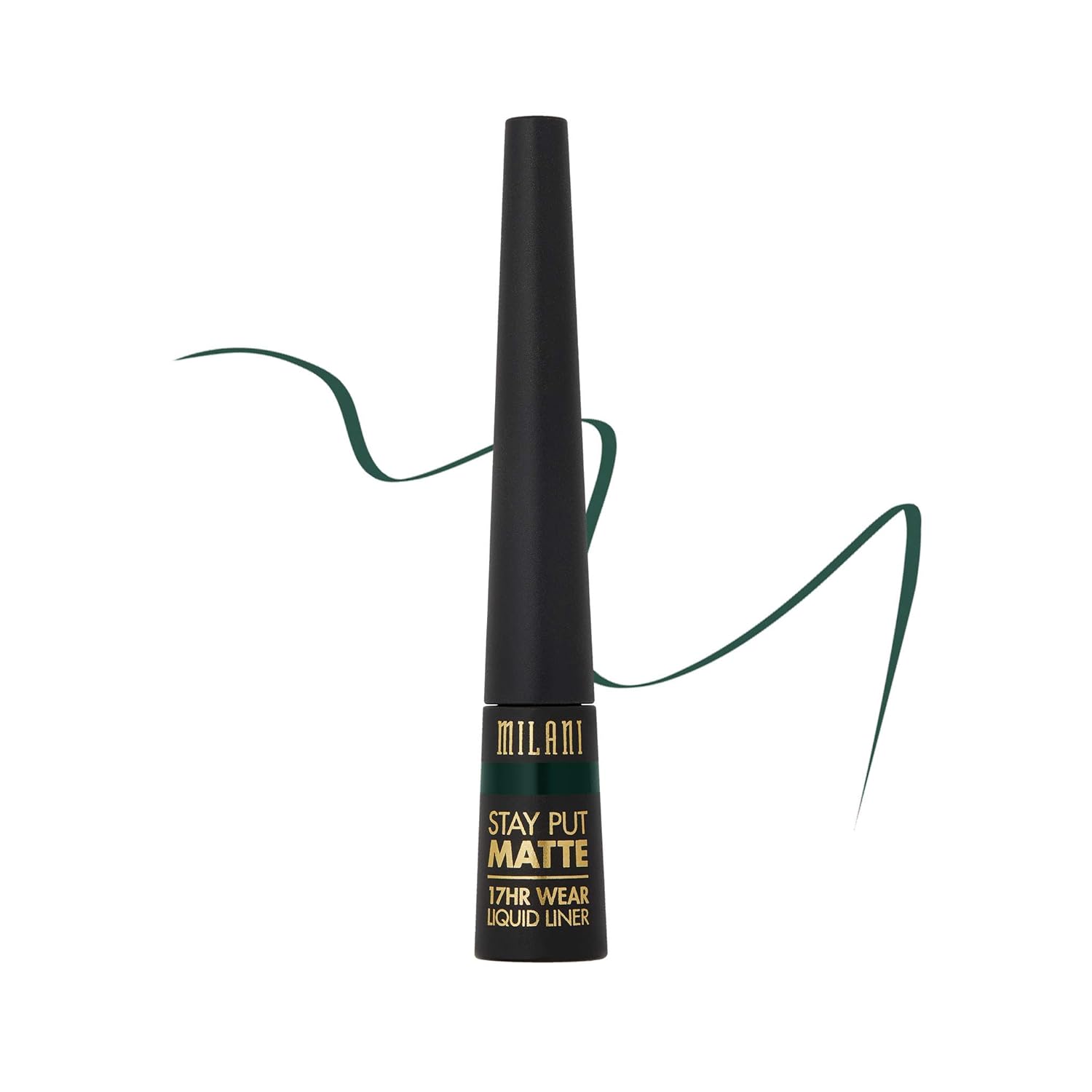 Milani Stay Put Matte Liquid Eyeliner - Liquid Eyeliner Pen, Long Lasting & Smudgeproof Makeup Pen (Safari Matte)