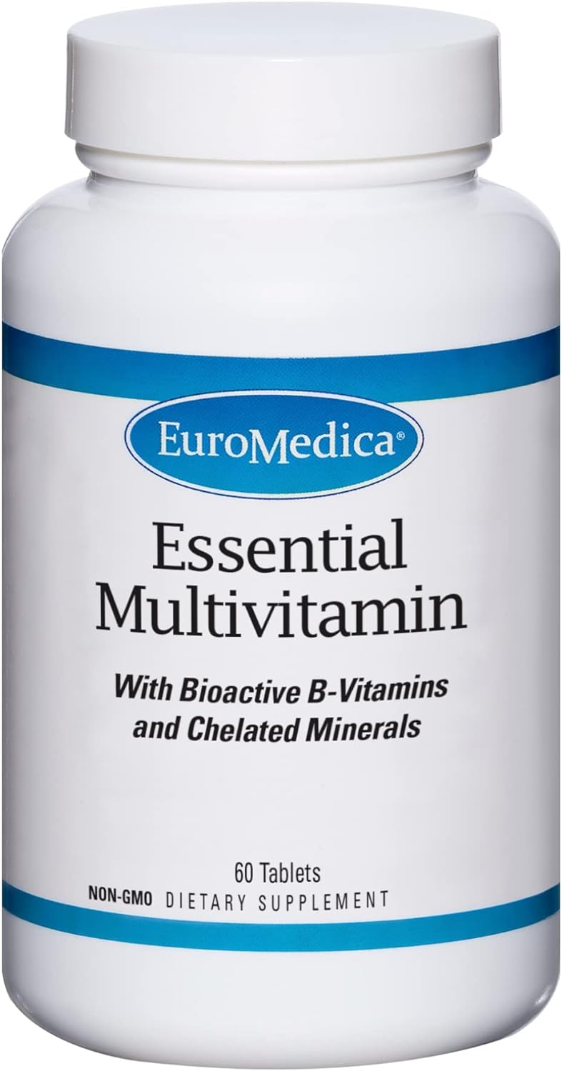 Euromedica Essential Multivitamin - 60 Tablets - With Bioactive B Vita