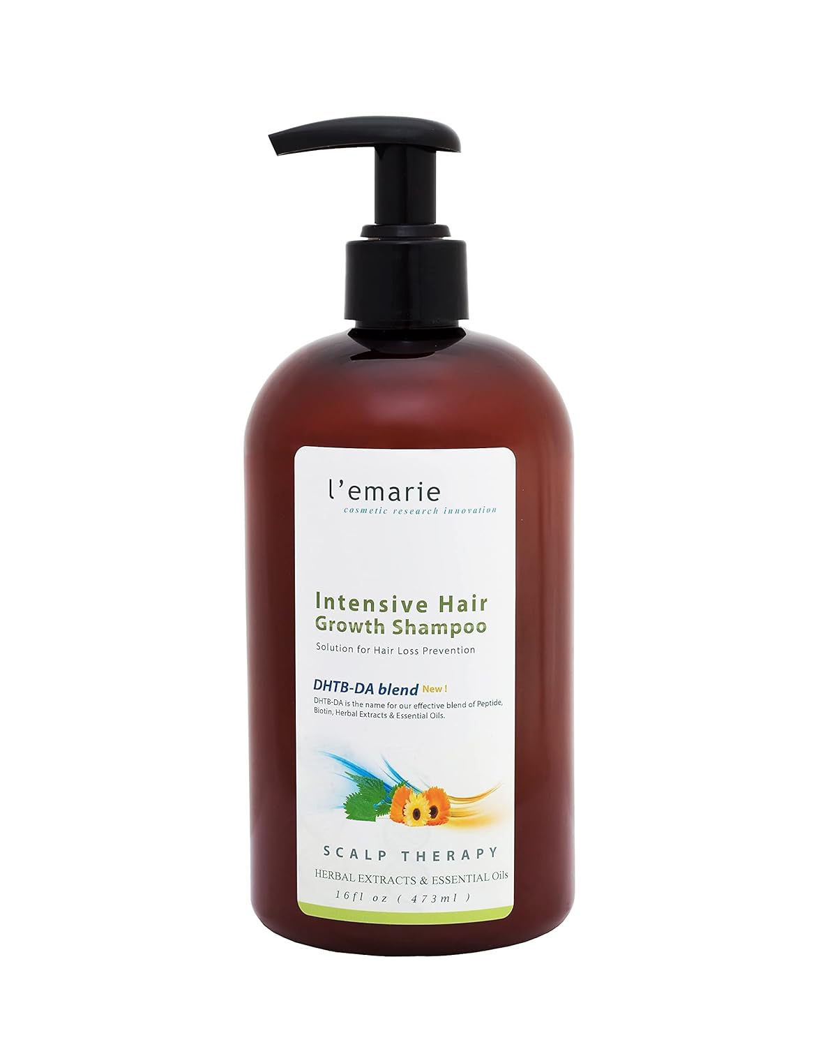L'emarie Hair Growth Shampoo For Thinning and Hair Loss Treatment With Extra DHT Blocker for Thicker, Fuller, Healthier Hair for Men & Women