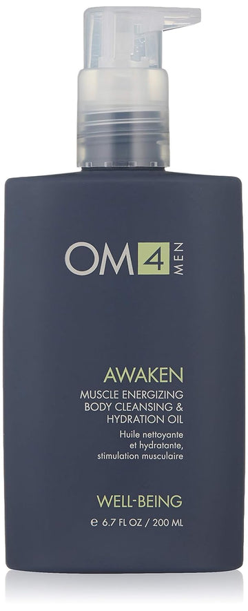 Organic Male OM4 Awaken: Muscle Energizing Body Cleansing & Hydration Oil, 6.7