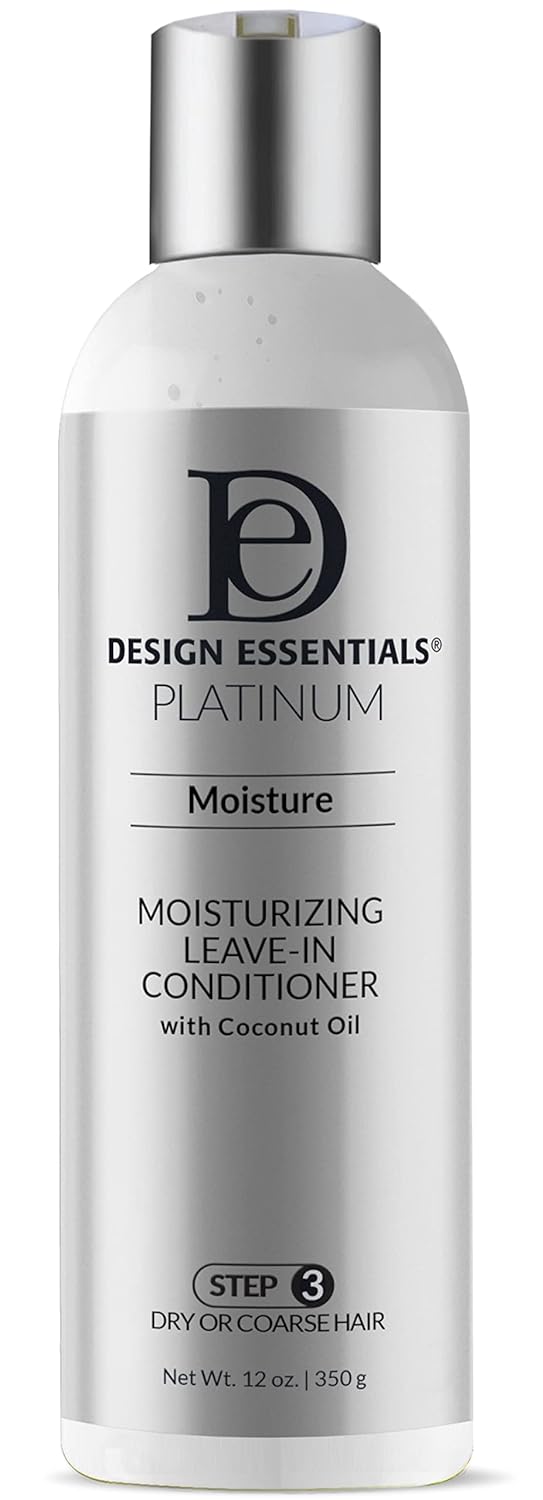 Design Essentials Platinum Moisture Moisturizing Leave-In Conditioner, Step 3, 12 s