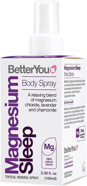 BetterYou Magnesium Muscle Body Spray - Relaxing Topical Magnesium and