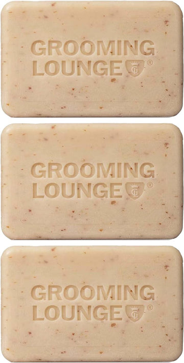 Grooming Lounge Our Best Smeller Body Bar - Moisturizes, Cleanses and Lightly Exfoliates - Removes Dirt, Oil and Dead Skin - Imparts Amazing Black Pepper Scent - Provides Ideal Lather Level - 3 pack