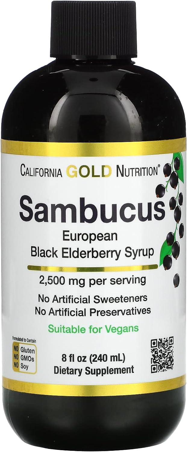Elderberry Syrup, Black Elderberry (Sambucus Nigra) Juice Co