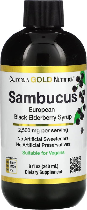 Elderberry Syrup, Black Elderberry (Sambucus Nigra) Juice Co